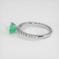 0.54 Ct. Emerald Ring, Platinum 950 4