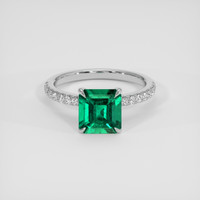 2.02 Ct. Emerald Ring, Platinum 950 1