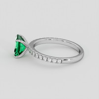 1.19 Ct. Emerald Ring, Platinum 950 4