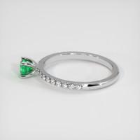 0.31 Ct. Emerald Ring, Platinum 950 4