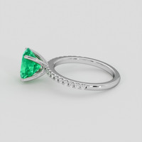 2.46 Ct. Emerald Ring, Platinum 950 4