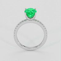 2.39 Ct. Emerald Ring, Platinum 950 3