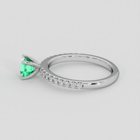0.55 Ct. Emerald Ring, Platinum 950 4