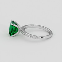 3.03 Ct. Emerald Ring, Platinum 950 4