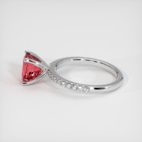 2.03 Ct. Padparadscha Sapphire Ring, Platinum 950 4