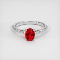 1.03 Ct. Ruby Ring, Platinum 950 1