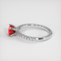 1.10 Ct. Ruby Ring, Platinum 950 4