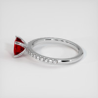 1.33 Ct. Ruby Ring, Platinum 950 4