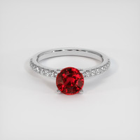 1.64 Ct. Ruby Ring, Platinum 950 1