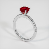 1.64 Ct. Ruby Ring, Platinum 950 2