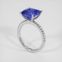 6.09 Ct. Violet Sapphire Ring, Platinum 950 2