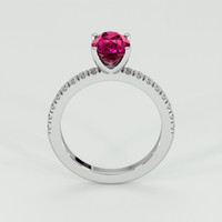 2.04 Ct. Pink Sapphire Ring, Platinum 950 3