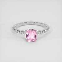 2.04 Ct. Pink Sapphire Ring, Platinum 950 1