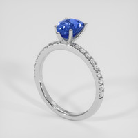 1.75 Ct. Blue Sapphire Ring, Platinum 950 2