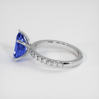 2.74 Ct. Blue Sapphire Ring, Platinum 950 4