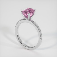 3.10 Ct. Pink Sapphire Ring, Platinum 950 2