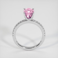3.10 Ct. Pink Sapphire Ring, Platinum 950 3