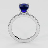 2.67 Ct. Blue Sapphire Ring, Platinum 950 3