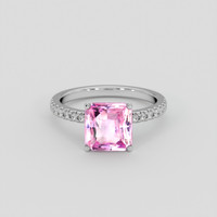3.01 Ct. Pink Sapphire Ring, Platinum 950 1