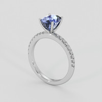 2.17 Ct. Blue Sapphire Ring, Platinum 950 2