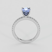 2.17 Ct. Blue Sapphire Ring, Platinum 950 3