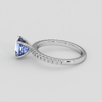 2.17 Ct. Blue Sapphire Ring, Platinum 950 4