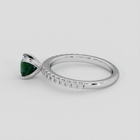 1.00 Ct. Bluish Green Sapphire Ring, Platinum 950 4