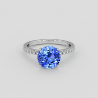 2.70 Ct. Blue Sapphire Ring, Platinum 950 1