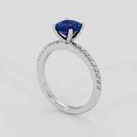 1.57 Ct. Blue Sapphire Ring, Platinum 950 2
