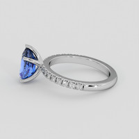 2.03 Ct. Blue Sapphire Ring, Platinum 950 4