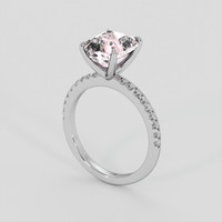 3.58 Ct. Pink Sapphire Ring, Platinum 950 2