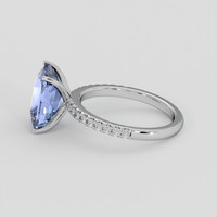 5.45 Ct. Blue Sapphire Ring, Platinum 950 4