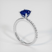1.29 Ct. Blue Sapphire Ring, Platinum 950 2
