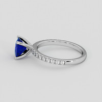 1.31 Ct. Blue Sapphire Ring, Platinum 950 4