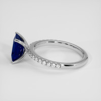 2.71 Ct. Blue Sapphire Ring, Platinum 950 4