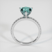 1.72 Ct. Bluish Green Sapphire Ring, Platinum 950 3