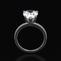 6.83 Ct. Sapphire Ring, Platinum 950 3