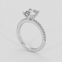 2.68 Ct. White Sapphire Ring, Platinum 950 2