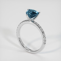 2.12 Ct. Sapphire Ring, Platinum 950 2