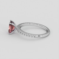 1.34 Ct. Purplish Pink Sapphire Ring, Platinum 950 4