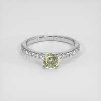 0.82 Ct. Yellow Sapphire Ring, Platinum 950 1
