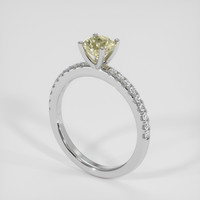 0.82 Ct. Yellow Sapphire Ring, Platinum 950 2