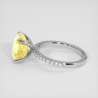 5.10 Ct. Yellow Sapphire Ring, Platinum 950 4