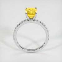 2.61 Ct. Yellow Sapphire Ring, Platinum 950 3