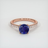 1.42 Ct. Sapphire Ring, 14K Rose Gold 1