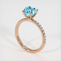 3.38 Ct. Gemstone Ring, 14K Rose Gold 2