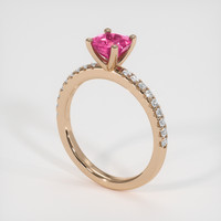 0.81 Ct. Gemstone Ring, 14K Rose Gold 2