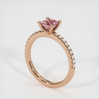 0.54 Ct. Sapphire Ring, 14K Rose Gold 2