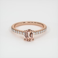 0.84 Ct. Sapphire Ring, 14K Rose Gold 1
