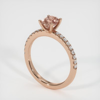 0.84 Ct. Sapphire Ring, 14K Rose Gold 2